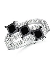 Enhanced Black Diamond Trio Ring