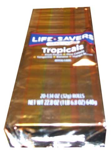 Life Savers Candy Tropicals, 1.14-ounce Rolls, 14 Pieces Per Roll (Pack of 20) by Life Savers