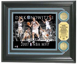 Dirk Nowitzki 2007 NBA MVP Dominance Gold Coin Photo Mint