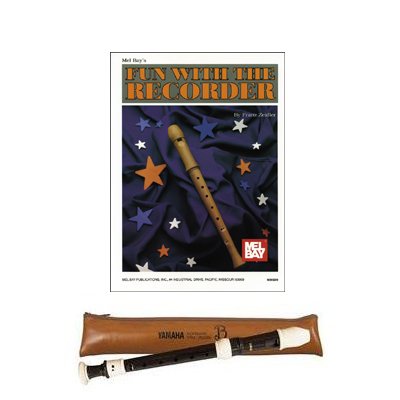 Yamaha YRS302B Recorder with Mel Bay Fun with the recorder Book