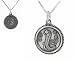 Oxidized Silver Chinese Zodiac Character Pendant