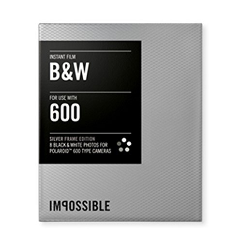 Impossible PRD2932 Black and White Film for Polaroid 600-Type Camera Frame (Silver)