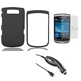 [Blackberry 9800 Torch Bold] Accessory Bundle Combo - Rubberized Snap on Ha ....