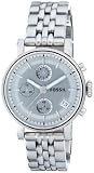 Fossil Women's ES2198 Stainless Steel Bracelet Silver Analog Dial Multifunction Watch