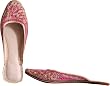 Beaded & Sequin Indian Leather Slippers for Women Handcrafted Casual Footwear Available in Various Sizes