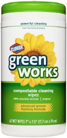 Clorox Green Works Compostable Cleaning Wipes, Original 62 ea