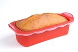 SiliconeZone New Wave Loaf Cake, Red / Pink