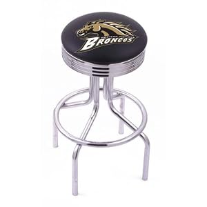 Western Michigan Broncos Tulip Base Swivel Bar Stool