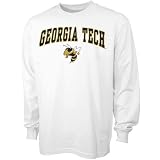 Georgia Tech Yellow Jackets Youth White Bare Essentials Long Sleeve T-shirt