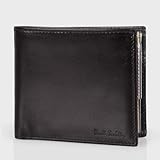 [ポールスミス]Paul Smith AHXA 1033 W232 B 二つ折り 財布 ブラック×マルチストライプ メンズ