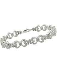 Sterling Silver Accent Diamond Tennis Bracelets (1 Cttw, H-I Color, I3 Clarity), 7"