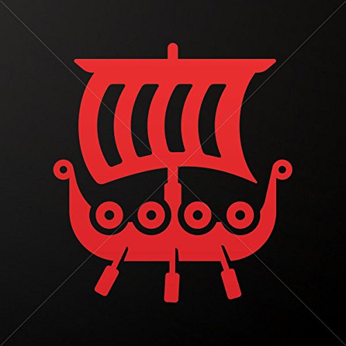 Decals Decal Ancient Greek Ship Triiris Tablet Laptop Weatherproof Spo Red (12 X 11.0 In)