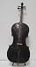 Crystalcello MC100BK 4/4 Size Black Cello with Carrying Bag and Bow