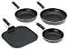 KittAmor 4 Piece Non-Stick Aluminum Saute Set