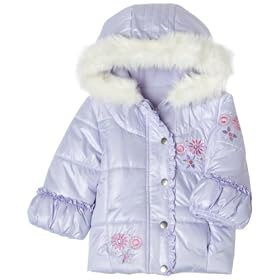 Bon bebe Girls 2-6x Fur Trim Jacket