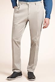 Limited Collection Cotton Rich Twin Pleat Trousers
