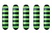 5 Blank Graphic Skateboard DECK pro maple 7.75'' Stripe Green