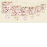 Pink Bouquet Lantern Garland 12ft