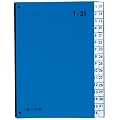 Pagna 24329-02 Pultordner 32-teilig Color-Einband, dehnbarer Leinenr�cken 3 Schaul�cher, Tabe 1-31, blau
