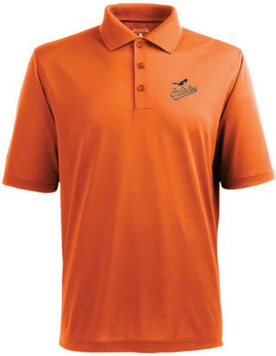 Baltimore Orioles Orange Pique Extra Light Polo Shirt