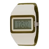 o.d.m. Unisex SDD99B-9 Link Series White and Green Programmable Digital Watch