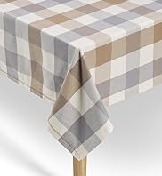 Pure Cotton Jumbo Checked Tablecloth