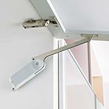 ソフトダウンステー 重量扉用 【LAMP】 スガツネ HDSN-30S キャッチ付 扉1枚あたり左・右用を各1ヶ所ずつ使用。 色: 右用/グレー ソフトダウン ステー