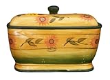 BREAD BOX, TOAST JAR CANISTER SUNFLOWER YELLOW