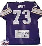 Ron Yary Autographed/Hand Signed Purple Jersey with HOF 01 Inscription