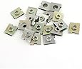 20 x Spring Metal Plate U-Type Clips Speed Nut M6 for Car Panel Fender