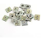 20 x Spring Metal Plate U-Type Clips Speed Nut M6 for Car Panel Fender