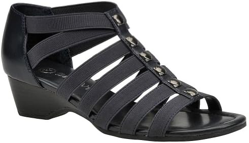 Bella Vita Women's Paula II Wedge Sandal,Navy,11 N US