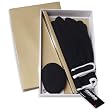 Ear Mitts and Great Gloves!TM Gift Set: Black & White Fleece Gloves with Ear Mitts (Black, White, Black USA, or White USA)