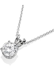 Diamond Pendant 14K Gold / White - GIA Certified, Round, 0.80 Carat, J Color, SI2 Clarity
