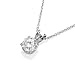 Diamond Pendant 18K Gold / White – Certified, Round, 0.20 Carat, J Color, I1 Clarity