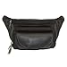 Winn Harness Leather Large Fanny Pack. Black. Brown, Cognac & Blk Faux Croc