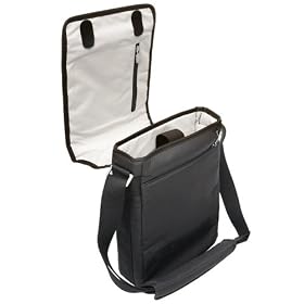 Padded Vertical Mobile Messenger Bag (Black) to Protect the Asus N10J 10.2-Inch Laptop.