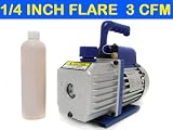 3 CFM Rotary Vane Deep Vacuum Pump 1-stage A/c Hvac Air Refrigerant R410a R134