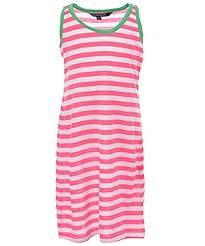 Toddler Cotton/Polyester Striped Print Maxi Dress 