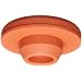 Wheaton 224100-170 Rubber 20mm Straight Plug Style Stopper, Natural Red Rubber/40 (Case of 1000)