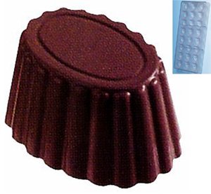 Fat Daddio's Fluted Oval Polycarbonate Candy 