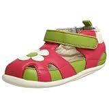 Robeez Tredz Flower Sandal Slip On (Infant/Toddler),Fuchsia,12-16 Months (4-5 M US Toddler)