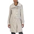 Mossimo® Black: Satin Trench Coat - Gray Ice
