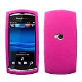 Hot Pink Silicone Skin / Case / Cover for Sony Ericsson Vivaz