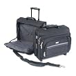 UNITED STATES LUGGAGE / USLB644 / Rolling Notebook Case/Overnighter, Nylon, 17w x 9d x 12-1/4h, Black / Sold as 1 EA