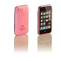 f�r iPhone 3G & 3gs SEIDIO Silikon Tasche H�lle Rosa Pink mit Blumen Muster