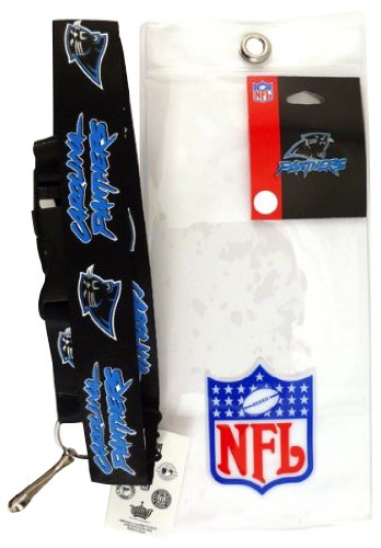 Carolina Panthers Lanyard with Ticket Holder and Logo Pin