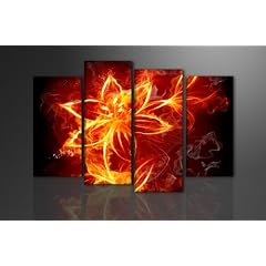 Bild auf Leinwand Fire Fly 130 x 80 cm 4 Teile Modell-Nr. XXL 6147 Bilder fertig gerahmt auf echtem Holzrahmen riesig. Ausf�hrung Kunstdruck als Wandbild auf Rahmen. G�nstiger als �lbild Gem�lde Poster Plakat.
