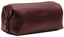 Floto Collection Dopp Kit in Brown Italian Calfskin Leather
