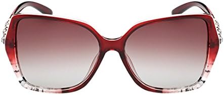 YiKaiSu Women's Fashion Classic Oversized Sunglasses Polarized Sunglasses Red